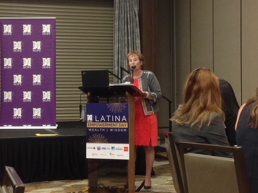 Brandi speaking at Latina Empowerment Day Image1