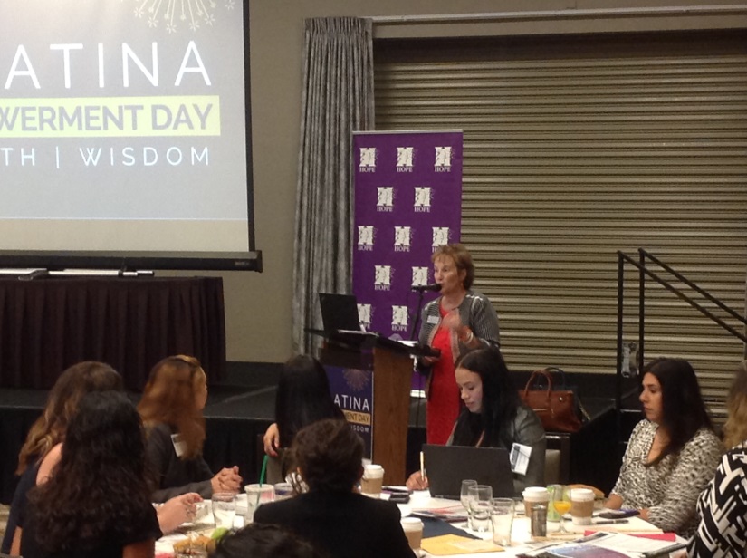 Brandi speaking at Latina Empowerment Day Image2